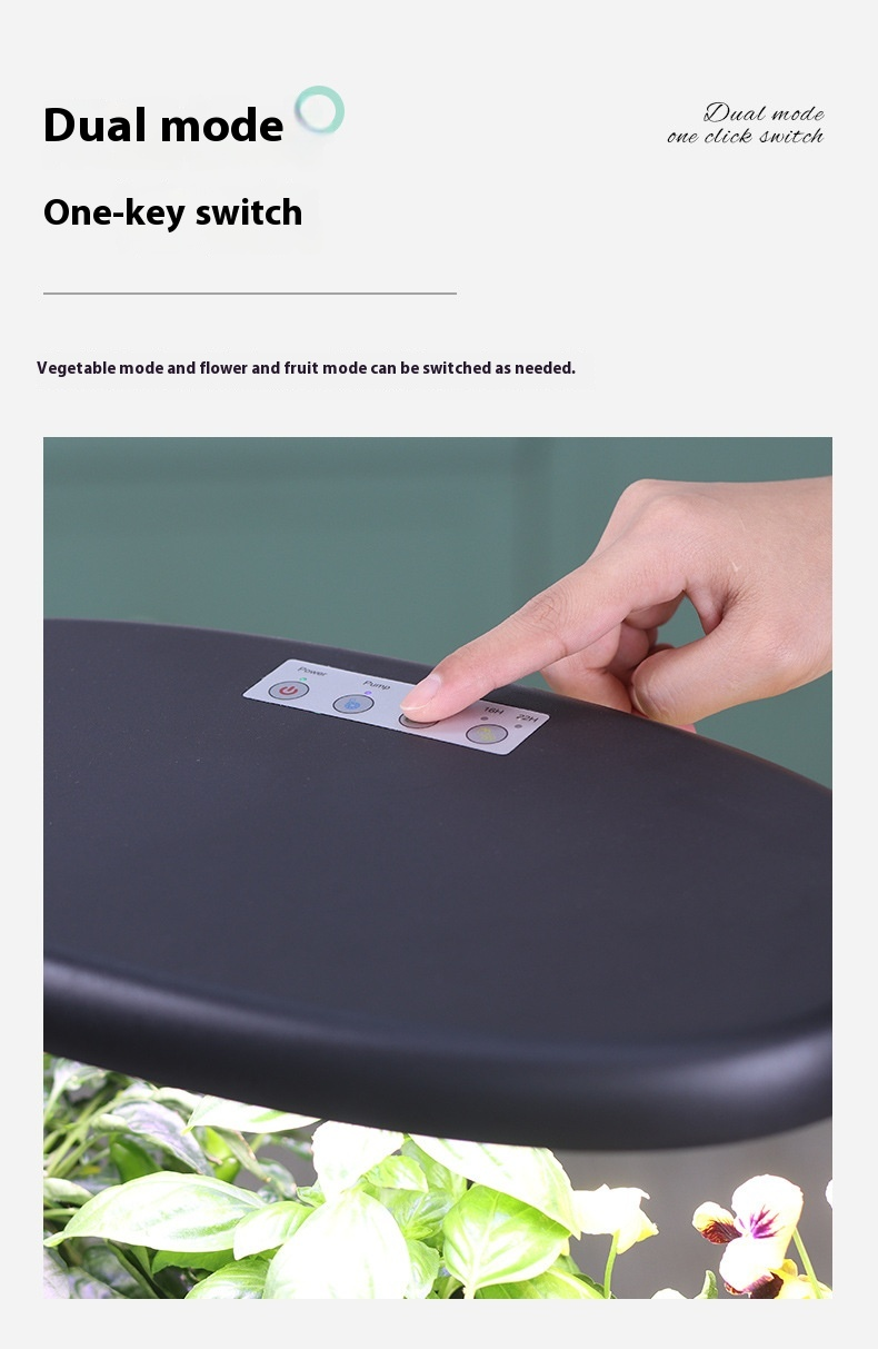 Macchina per piantagione idroponica intelligente, completamente automatica, per la coltivazione idroponica di ortaggi, senza suolo, per la piantagione di ortaggi, riempimento di luce_voghion.com