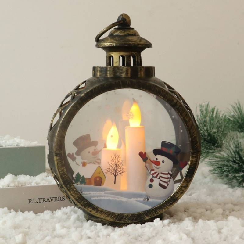 Christmas Decorative Items: Led Candle Lights, Round Christmas Hanging Lights, Hand-held Vintage Window Display Items_voghion.com