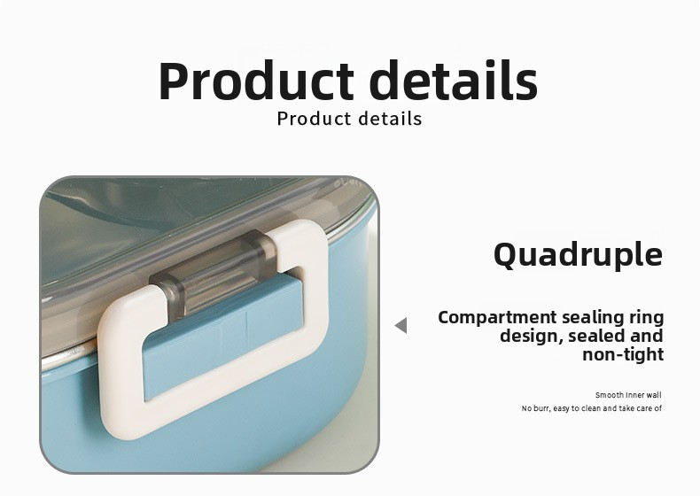 304 Stainless Steel Lunch Box With Leakproof Lid – 4/5-Compartment Bento For Adults (Insulated Eco-Friendly 1500ml With Utensils & Soup Bowl Options)_voghion.com