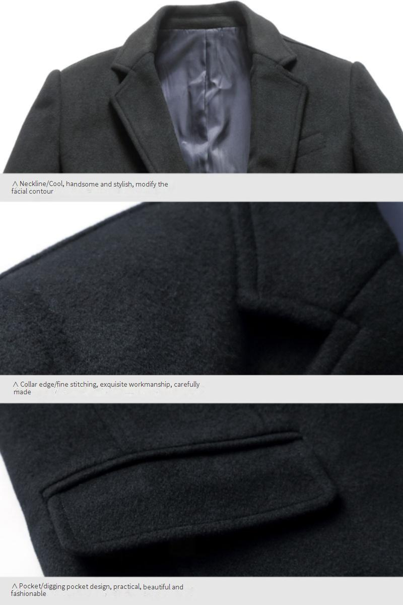 Herrenmantel aus Wollmischung im britischen Stil – Mittellanger einreihiger Trenchcoat (Slim Fit, Winter, M-5XL)_voghion.com