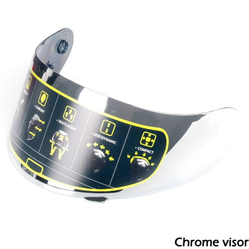 Viseira integral para capacete 0700E - Antiembaçante, alta transparência, proteção UV (opções fumê, fumê e transparente) com spoiler traseiro (preto/transparente)_voghion.com