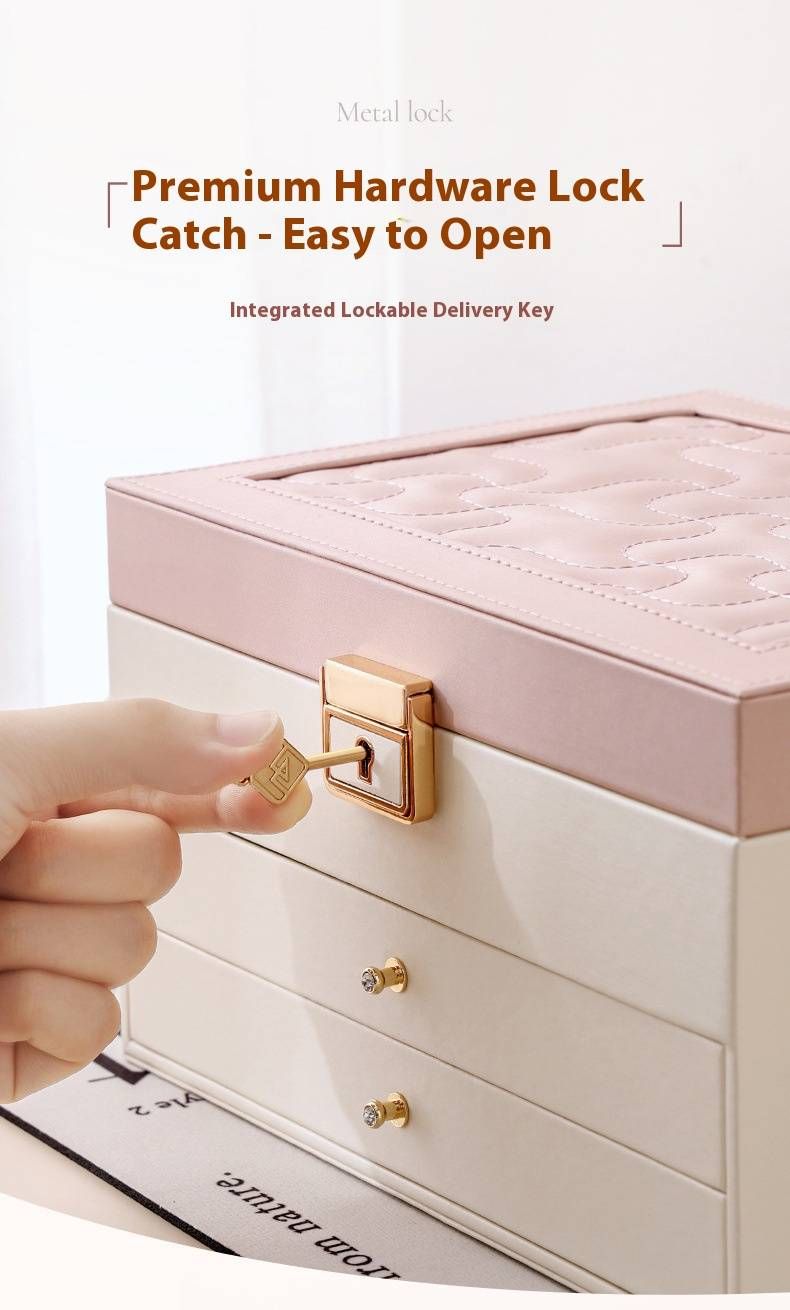 Portagioielli in pelle di alta qualità – Organizer multistrato per anelli, orecchini e collane – Elegante custodia pronta per essere regalata con fodera in velluto_voghion.com