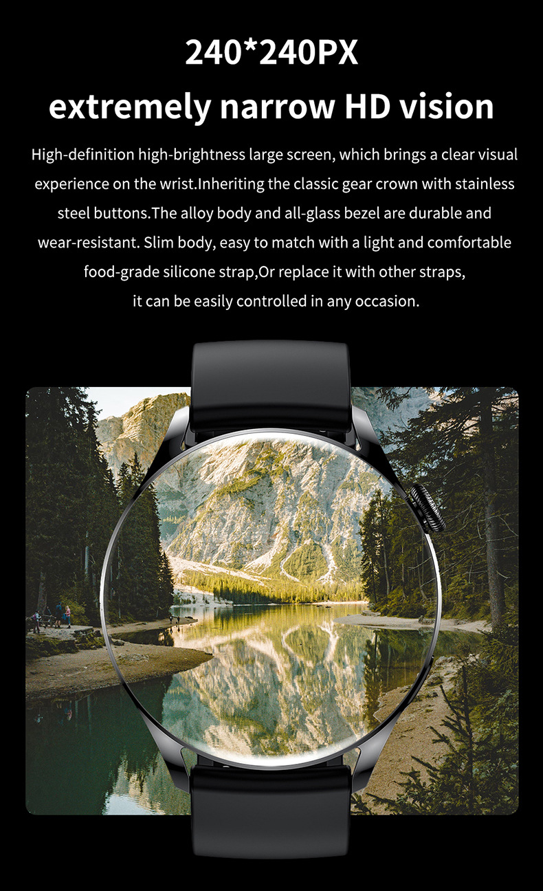 Smart Watch - Chiamate Bluetooth, Fitness Tracker, Monitoraggio della frequenza cardiaca e dell'ossigeno nel sangue, Impermeabile per uomini e donne_voghion.com