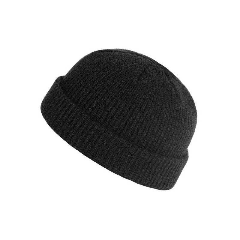 Pullover ius internet red universal couple knitted simple monochrome round top landlord melon skin wool hat_voghion.com
