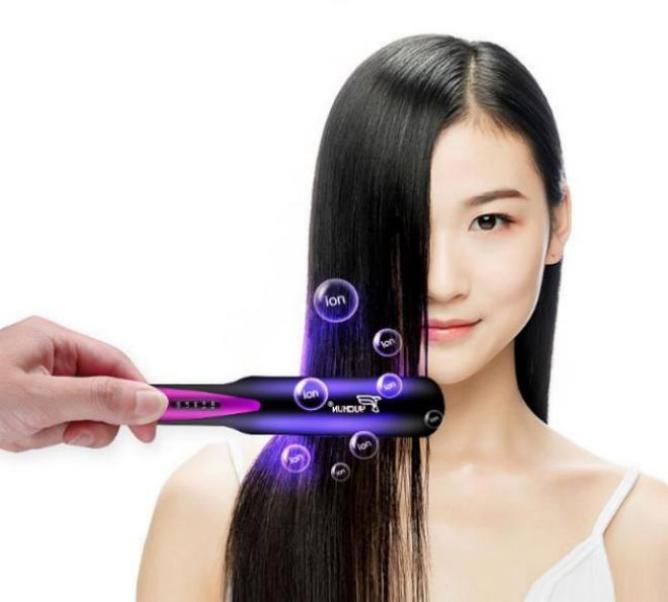 Elektrischer Kammglätter Haarglätter Glättbürste_voghion.com