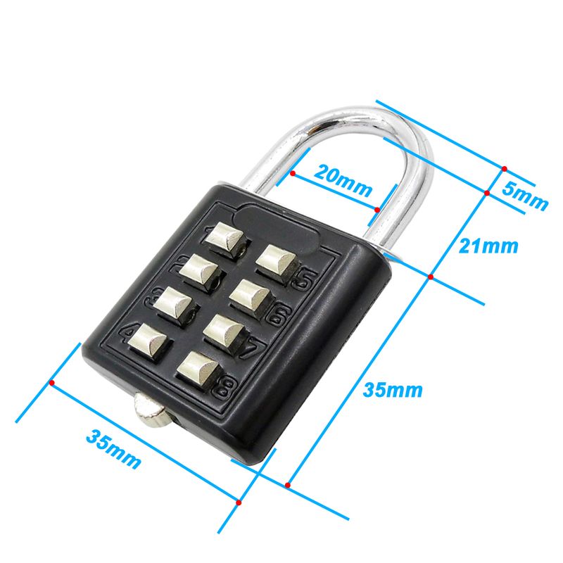 8-stelliges Passwort Code Lock Kombination Vorhängeschloss Legierung Koffer Sicherheit-schutz Fechadura Eletronico Digitale Gepäck Reise_voghion.com