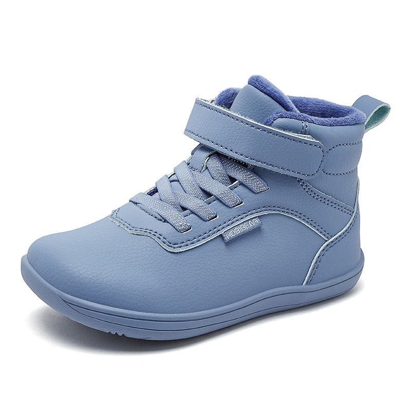 Ermian Winter Children's Leather With Fleece, Short Boots For Boys And Girls, Cold-Proof Walking Shoes_voghion.com