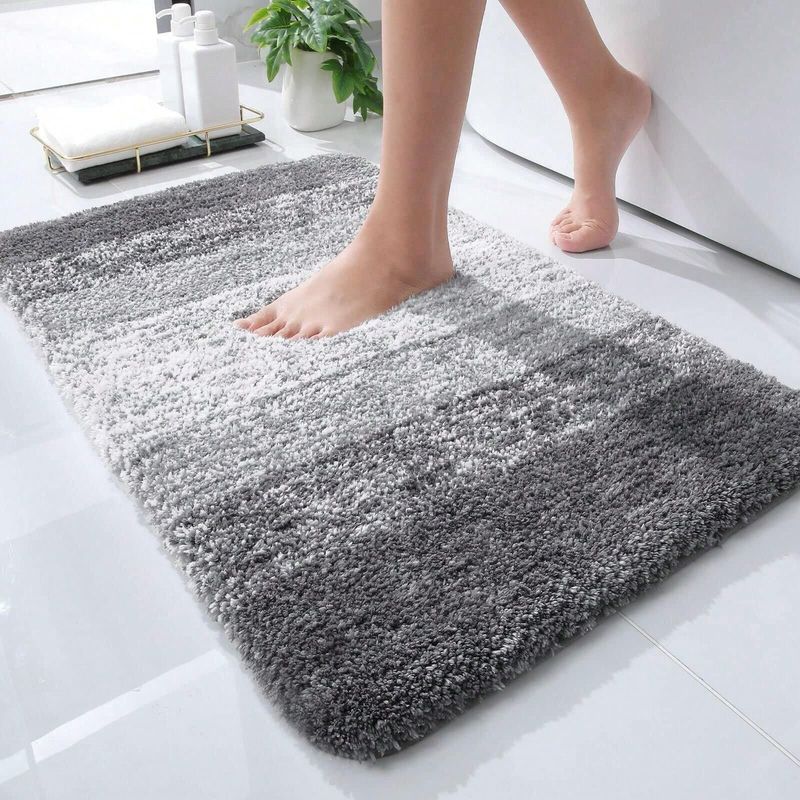 Verdickter, mehrfarbiger, saugfähiger, rutschfester Toilettenteppich für den Eingangsbereich, schmutzabweisende Fußmatte für das Badezimmer_voghion.com