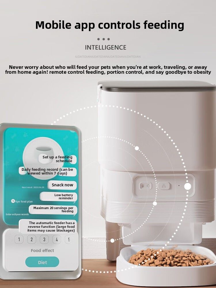 FURPIPI Smart Pet Feeder With Timer, WiFi Remote And Night Vision For Cats And Dogs_voghion.com