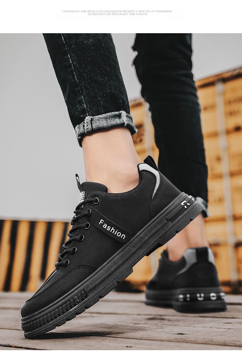 Nieuwe slijtvaste casual schoenen heren arbeidsbescherming werkschoenen lichte sport board schoenen mode schoenen_voghion.com
