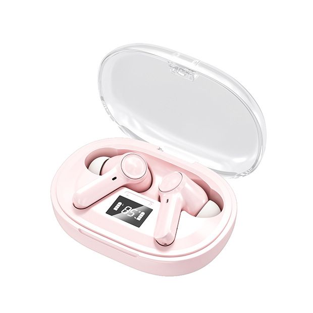 Transparent Space Capsule Digital Display Bluetooth Headset High-end Comfortable Wearing Wireless Headset_voghion.com