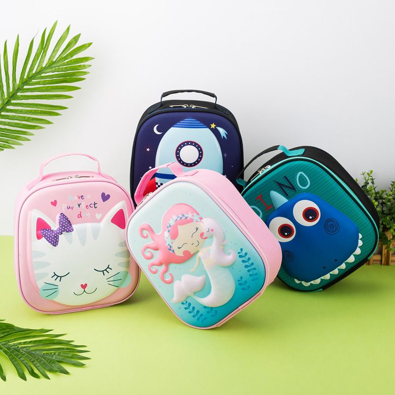 New Unicorn Children's Lunch Bag Handheld Cartoon Environmental Friendly Girl Student Insulation Cute Insulation Bag Bento Box_voghion.com