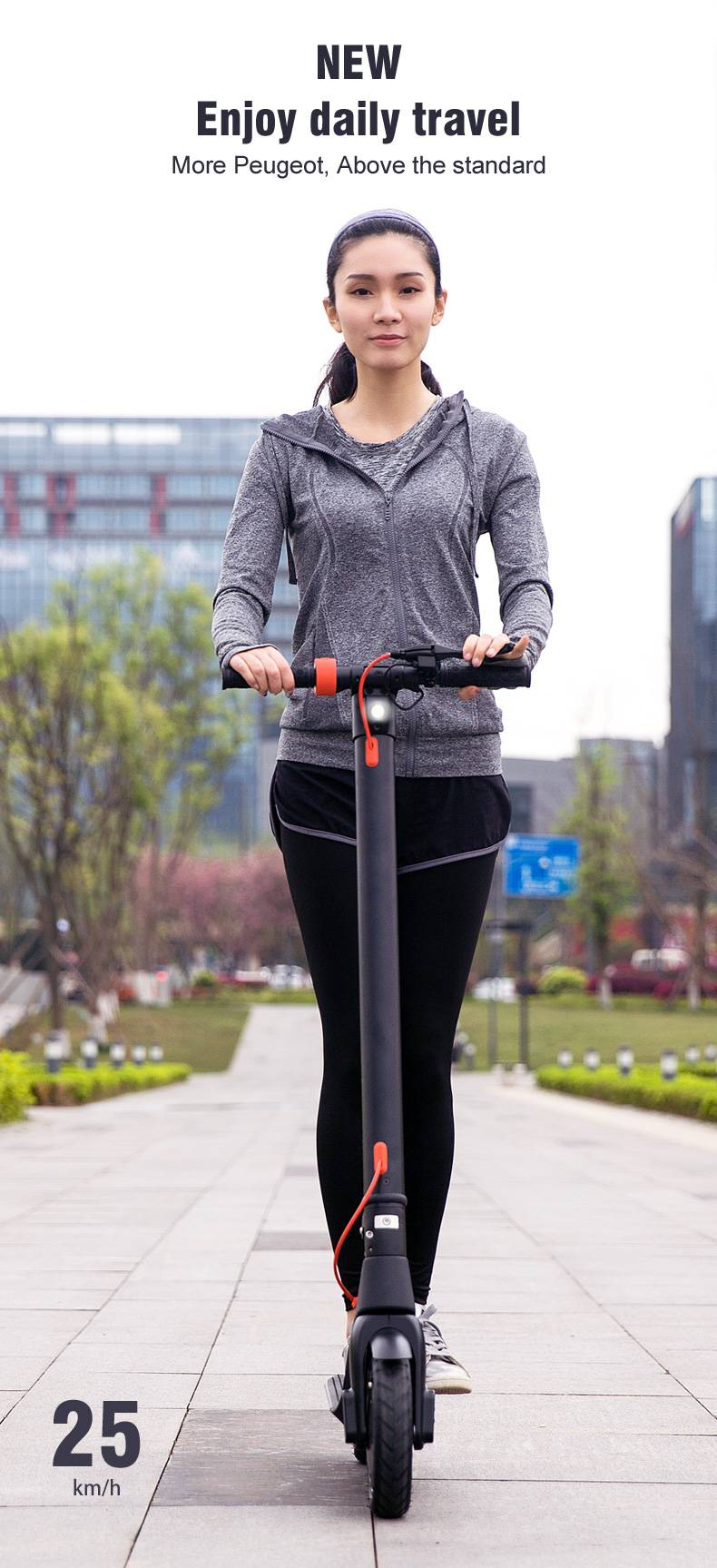 Electric Scooter For Adult 36v 350W 10Ah X8 10" Self-balance 15.6MPH Folding Kick Escooter_voghion.com