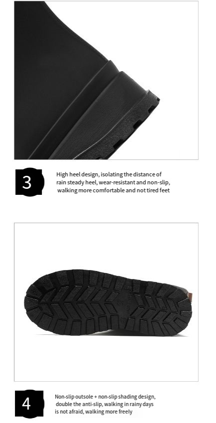 Nuove scarpe da pioggia alte da donna, scarpe da pioggia giapponesi sottili alla moda, antiscivolo, impermeabili, resistenti all'usura, con suola spessa, in gomma_voghion.com