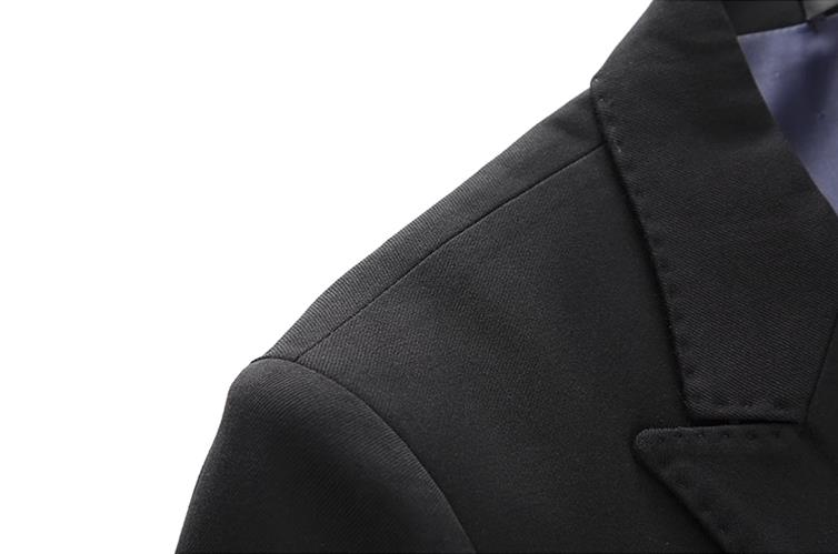 Men's Casual European And American Business Gentleman, Double-breasted Suit, Groom, Best Man, Host, Three-piece Suit + Waistcoat + Long Pants_voghion.com