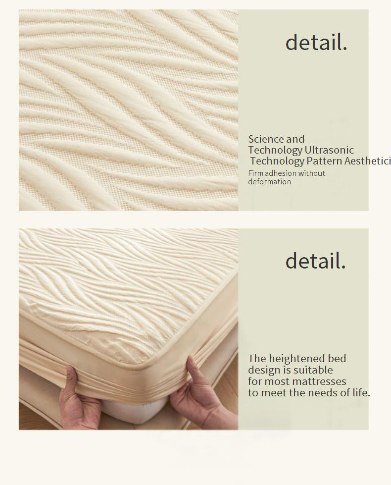 A-Class Waterproof Mattress Protector - Organic Soybean Fiber (Quilted Antibacterial Non-Slip Universal Fit For Crib/Queen/King Machine Washable)_voghion.com