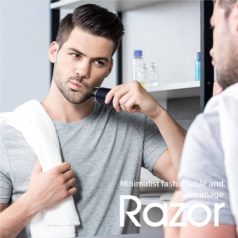 Men Electric Mini Shaver Rechargeable Type-c Charging Car Portable Led Digital Display Wet & Dry Shaver Men Women Home Razor_voghion.com