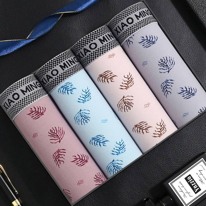 Premium Men's Boxer Briefs 4-Pack - Breathable Cotton Modal Blend With Graphene Technology - Ultra Soft Mid Rise Seamless Underwear Gift Set_voghion.com