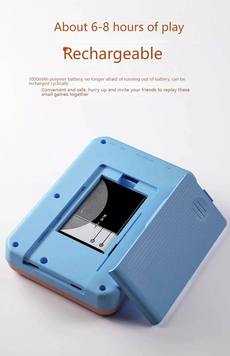 Retro Handheld Game Console 500-in-1 With TV Connection, Portable Mini Gaming System For Kids & Adults, Dual Player Support, Classic Arcade Games_voghion.com