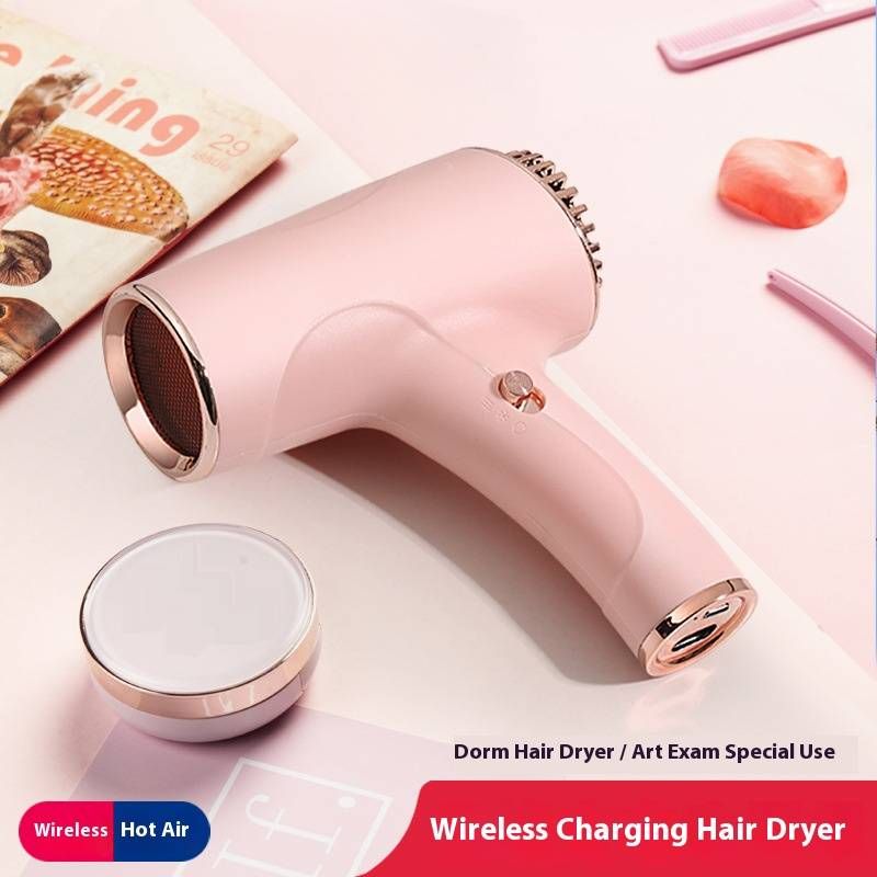 Kabelloser und steckbarer Haartrockner – bürstenloser 500-W-Motor, Dual-Power (USB-Aufladung/Netzstecker), 2 Geschwindigkeiten mit Negativ-Ionen- und Überhitzungsschutz_voghion.com