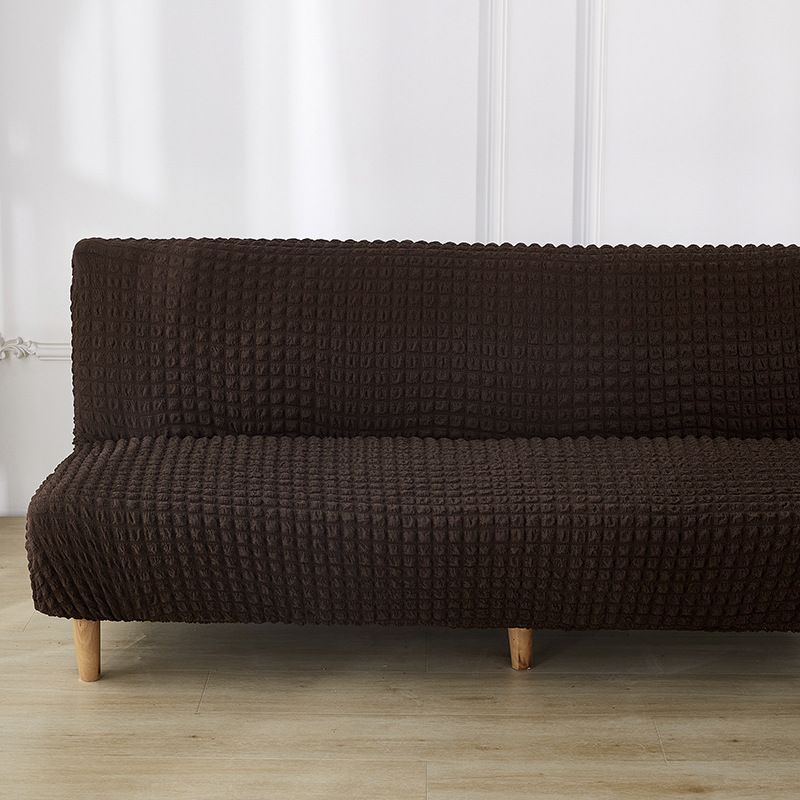 Stretchable Bubble Gauze Sofa Cover, Full Coverage Slipcover For Armless Sofa, Foldable Bed Cover, Modern Minimalist Home Decor_voghion.com