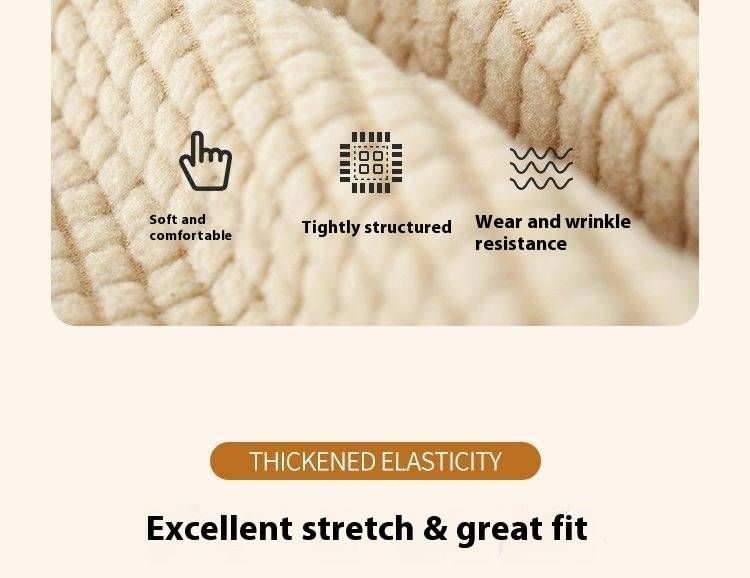 Cotton Tablecloth With Elastic Hem - Non-Slip Square Table Cover For Home & Restaurant, Anti-Scratch & Washable (Multiple Colors & Sizes)_voghion.com