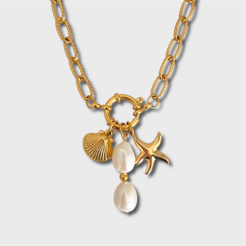 Men And Women's Jewelry Vintage Adjustable Birthstone Pendant Necklace With DIY Charms – Boot, Heart, Pearl, Starfish, Enamel Flower & More_voghion.com