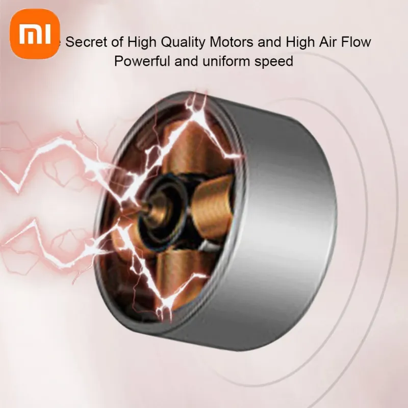 Xiaomi Tragbarer Handheld-Mini-Taschenventilator, klein, ABS, leicht, niedliches Aussehen, wiederaufladbar über USB für die Kühlung unterwegs_voghion.com