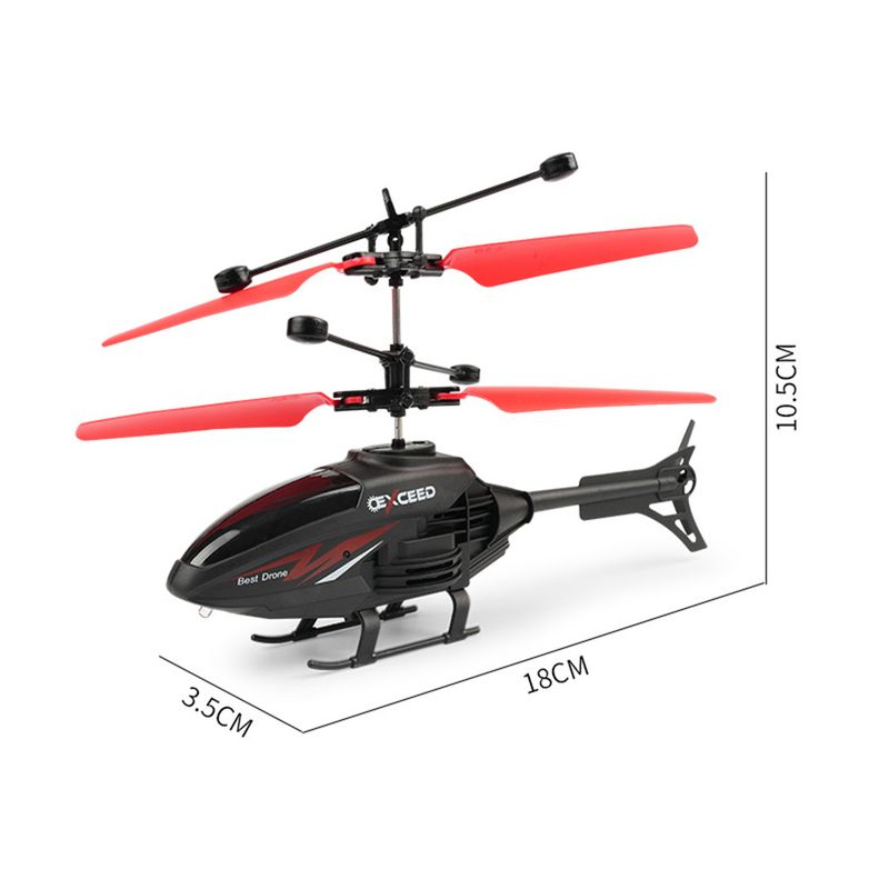 ToysMall RC Ελικόπτερο LED Πολύχρωμο Φως Επαναφορτιζόμενο 2CH Τηλεχειριστήριο Μοντέλο Αεροσκάφους Έλεγχος Αισθητήρα Αιωρούμενο RC Παιχνίδια Παιδικό Παιχνίδι Δώρο_voghion.com
