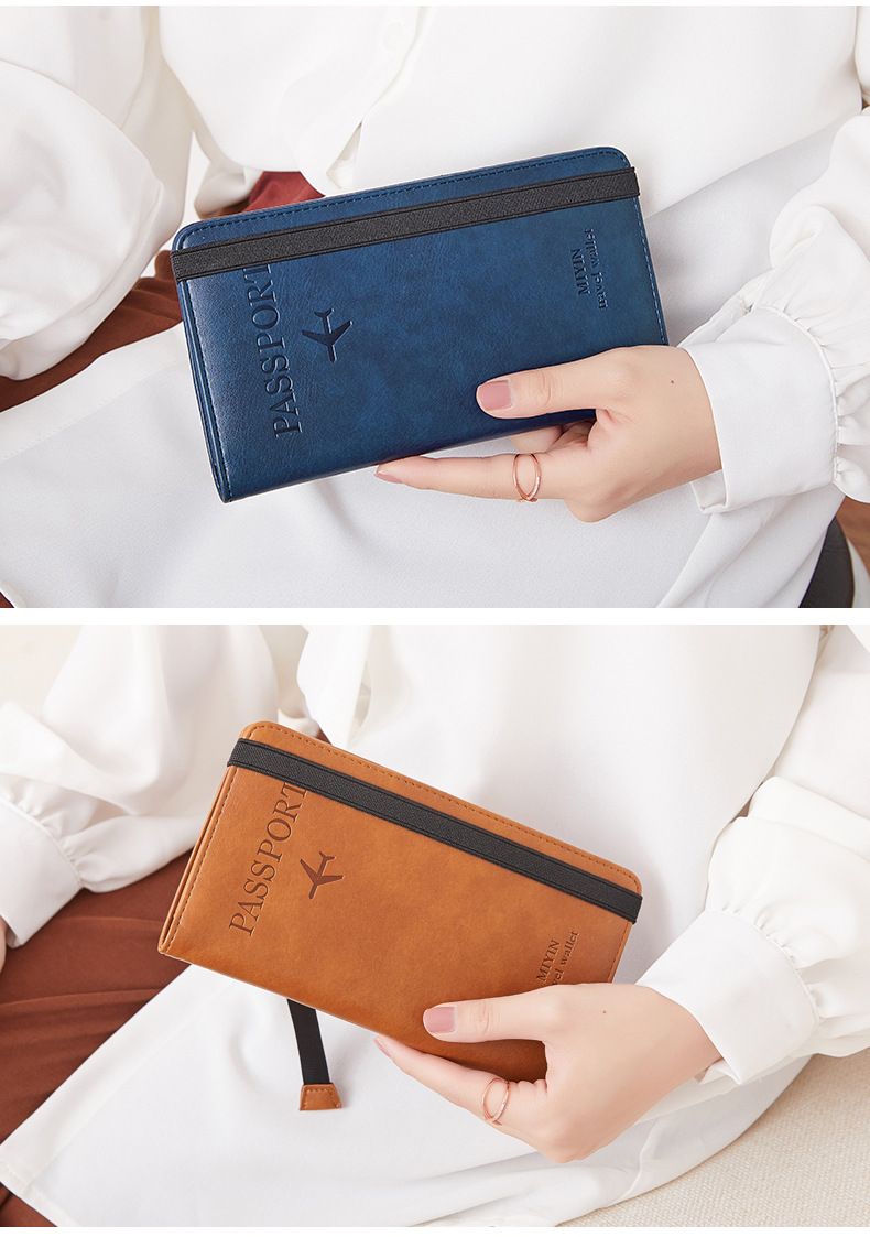 Women's RFID-Blocking Passport Wallet – Large Capacity Travel Organizer With Phone Pocket & Multi-Function Storage (8 Stylish Colors)_voghion.com