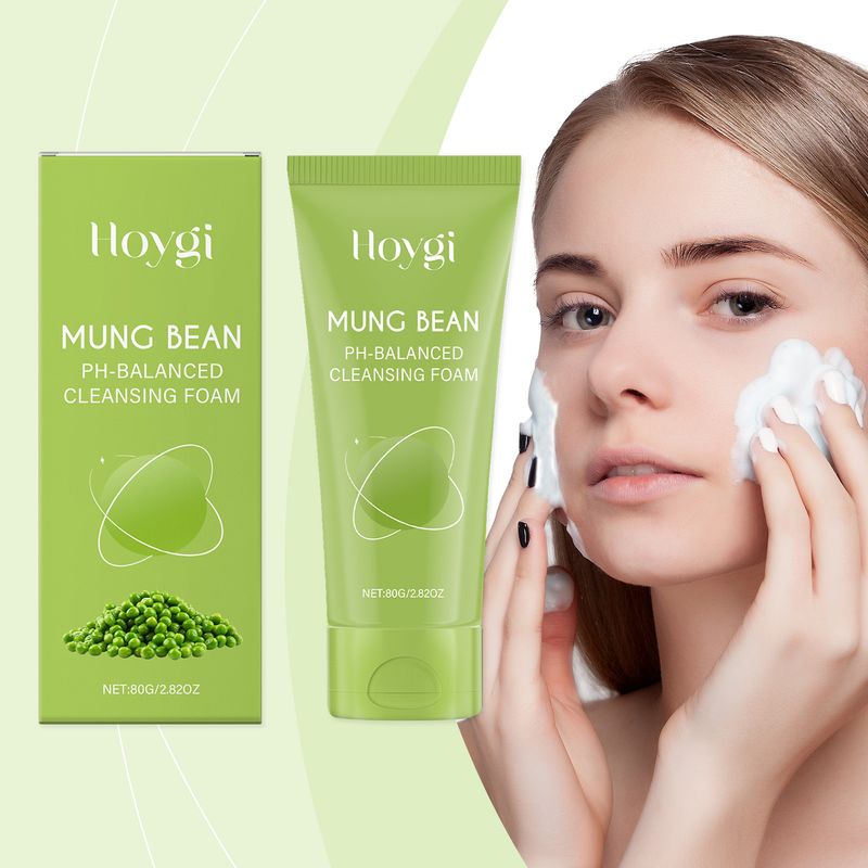 Hoygi Green Bean Gently Cleanses Pores, Leaving Them Soft And Not Tight. Moisturizing Skincare Cleanser_voghion.com