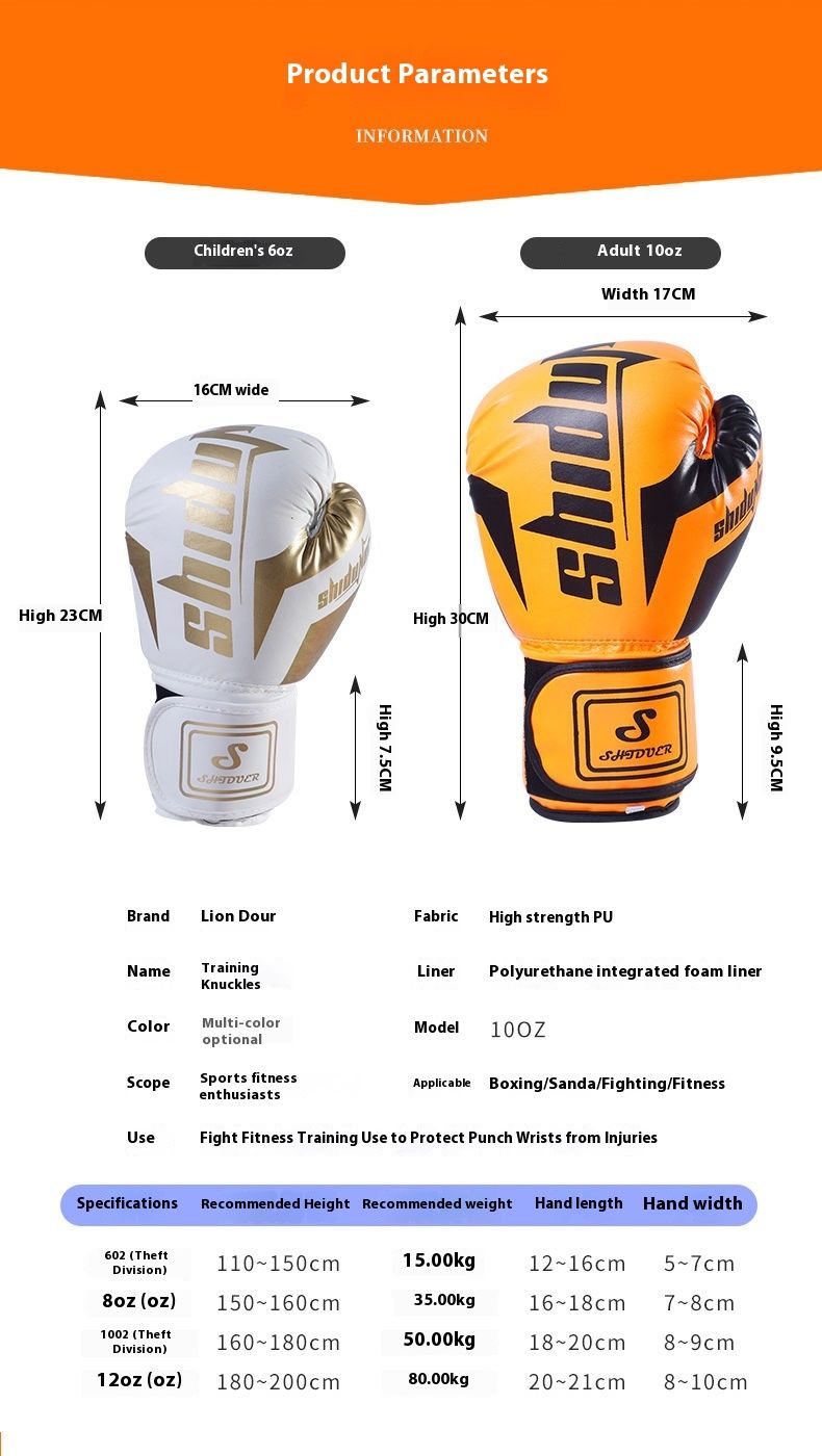 Boxhandschuhe für Erwachsene, professionelles Training für Männer und Frauen, Sanda-Boxsack, Kampfsport, Muay Thai, Kampfsport, Kinderhandschuhe_voghion.com