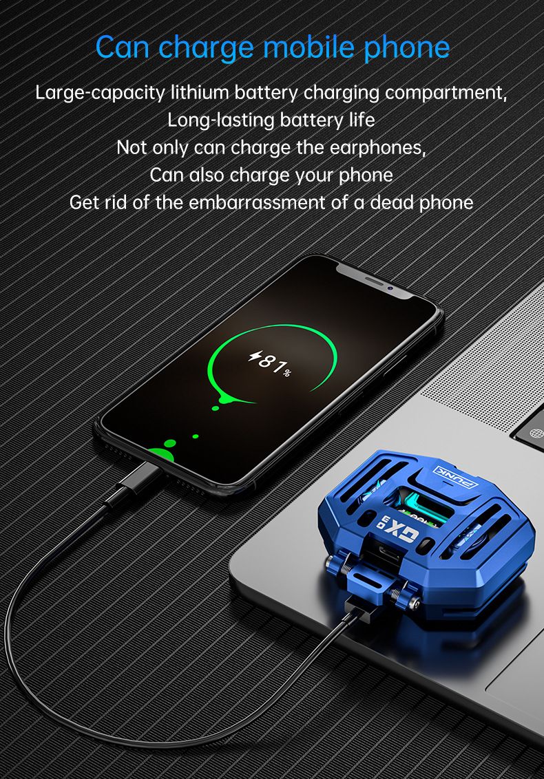 New Private Model DX-03 Mechanical Metal Sensing TWS Noise Reduction Low Delay Wireless Bluetooth 5.3 Earphones_voghion.com