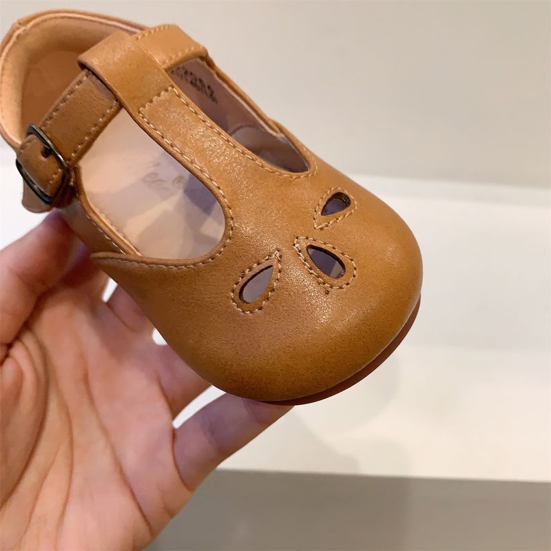 Neue retro kinder schuhe mädchen leder schuhe hohl atmungsaktive baby prinzessin schuhe kinder beiläufige einzelne schuhe_voghion.com