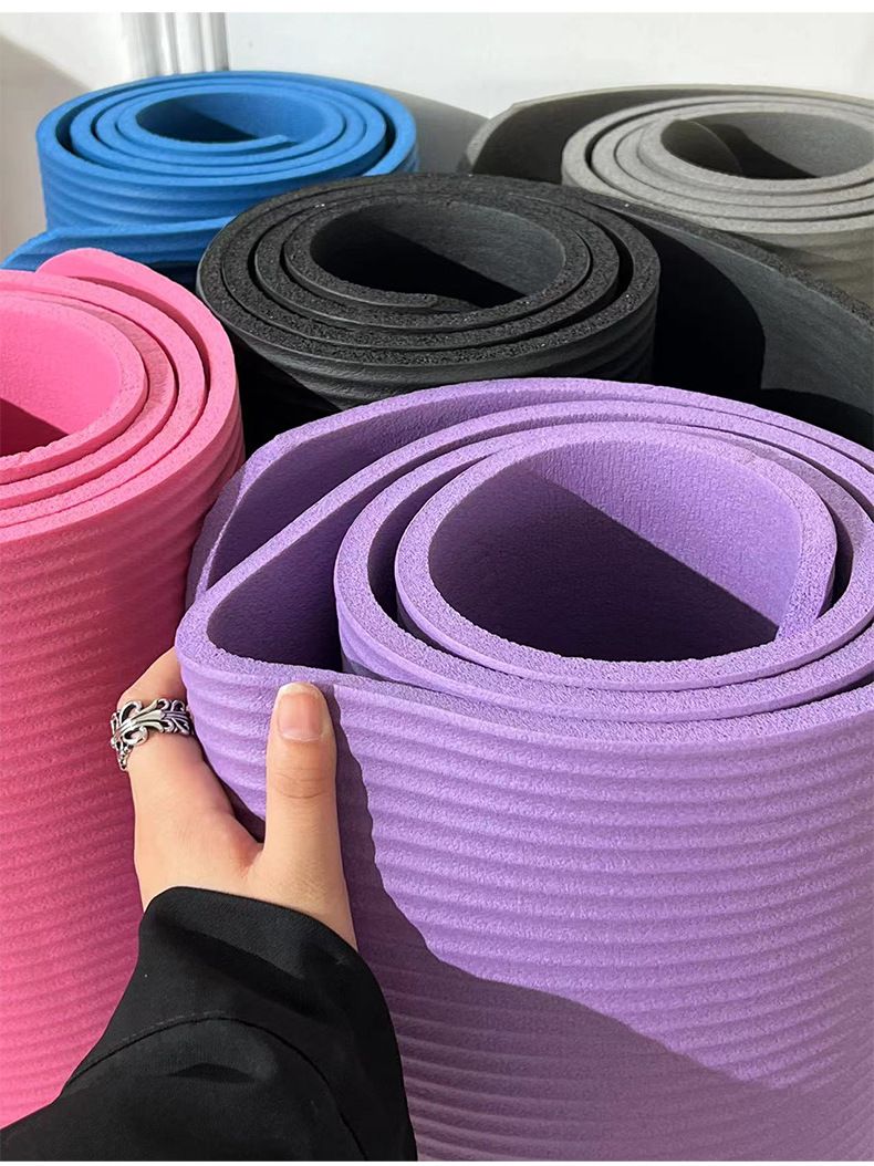 NBR Yoga Wide Thick Dance Fitness Exercise Extra Long 2cm Sleeping Mat_voghion.com