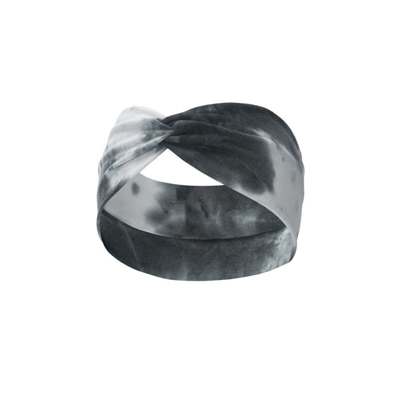 Moud Tie-Dye Sportband Yoga elastesche Band neie Stil geknüpft Kräiz breetbrëmmt Kappduch Kappschmuck_voghion.com