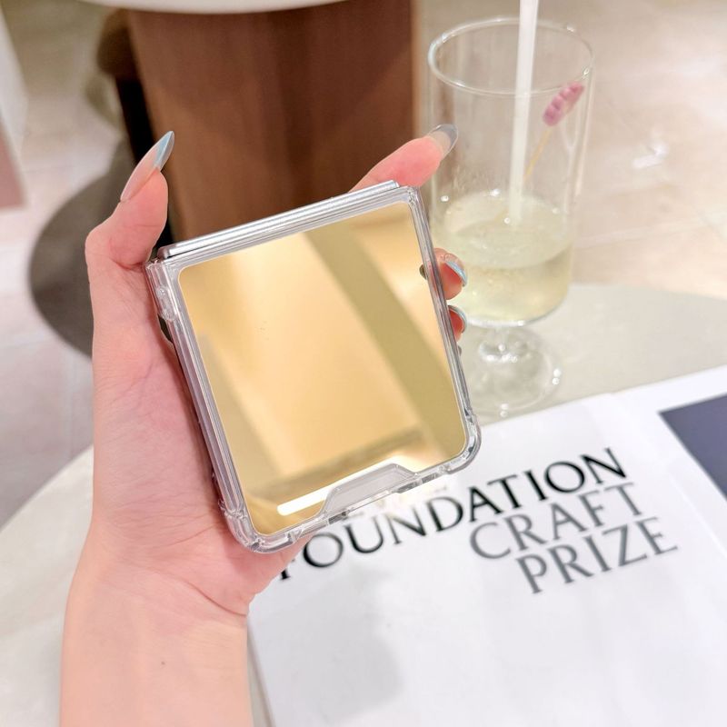 Suitable For Samsung Galaxy 7 Phone Case Transparent Foldable Screen Z Flip 6 Mirror 5 Protective Cover Shockproof_voghion.com