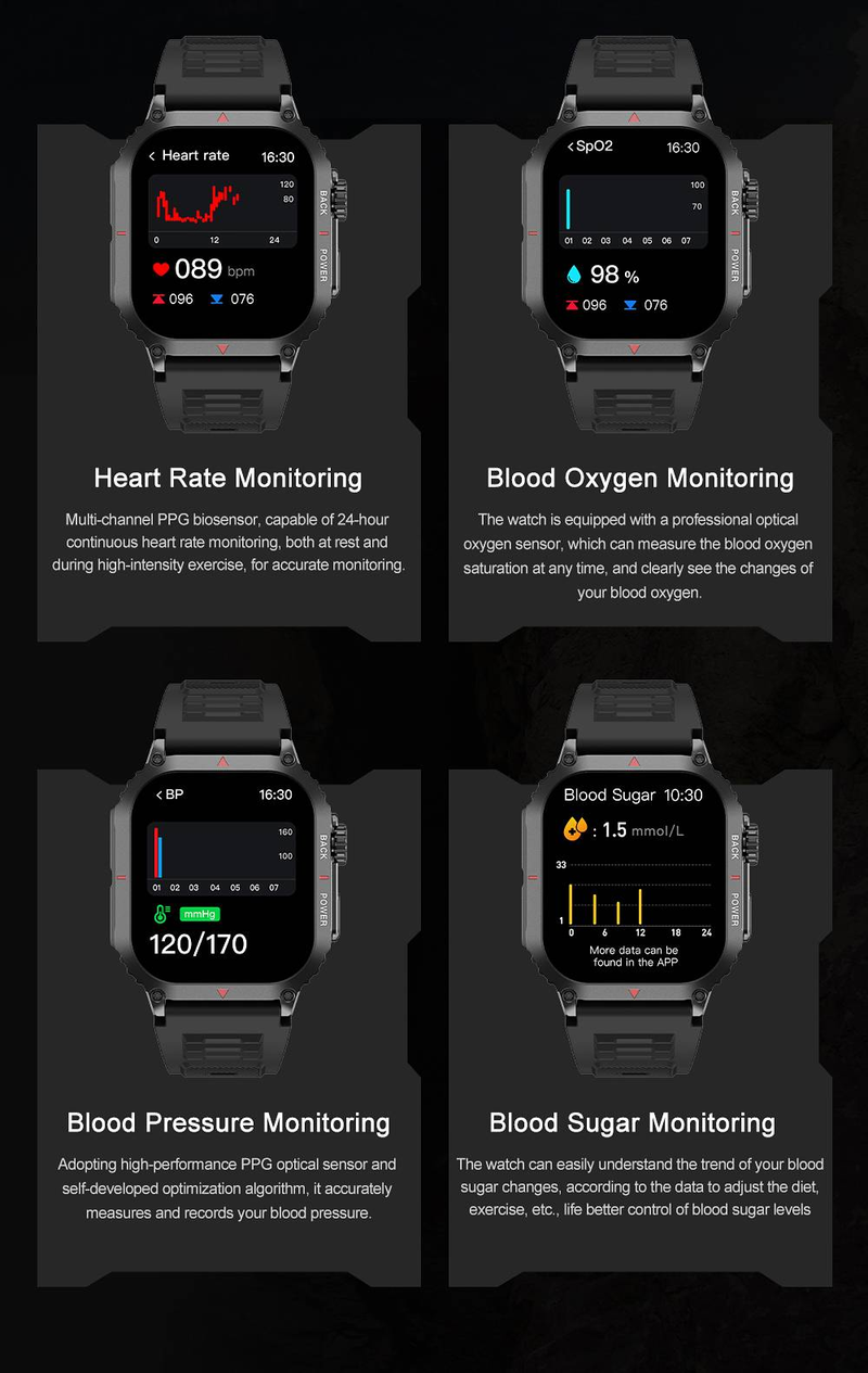 024 Neue Sport GPS Robuste Militär Smart Watch Männer Fitness Uhren IP68 Wasserdicht 1,95'' AI Voice NFC Bluetooth Anruf Smartwatch_voghion.com