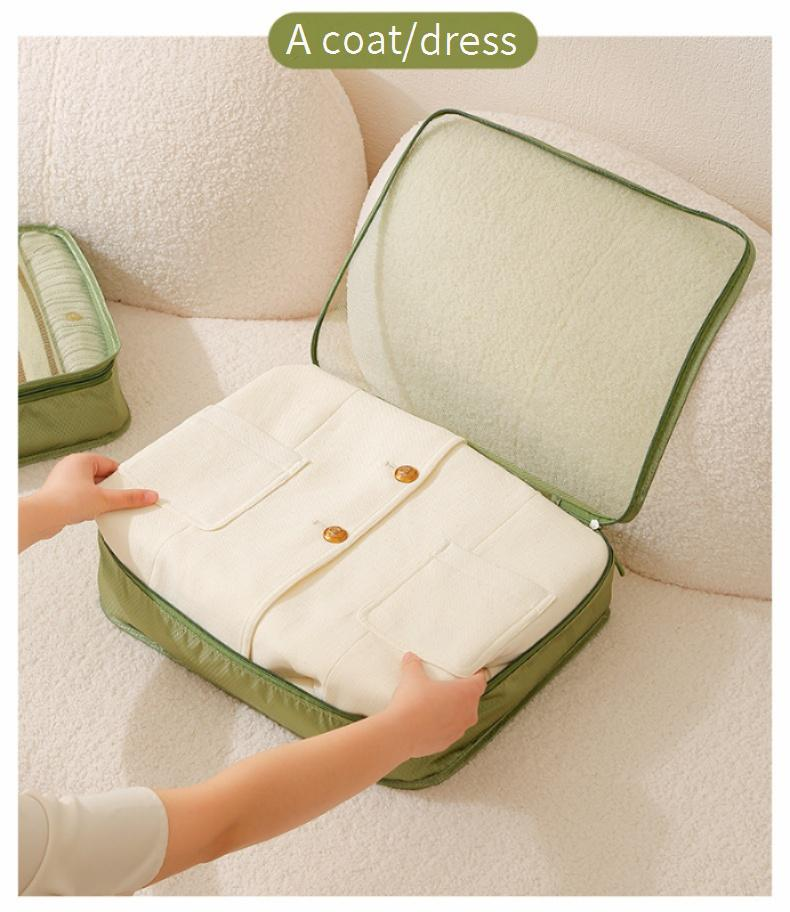 Set di cubi da viaggio impermeabili - 6 borse organizer per vestiti, biancheria intima e accessori_voghion.com