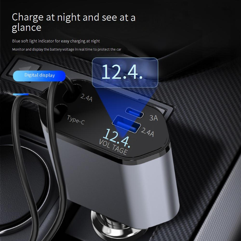 Caricabatterie per auto Super Fast Charge Nuovo caricabatteria per auto Presa accendisigari per auto_voghion.com