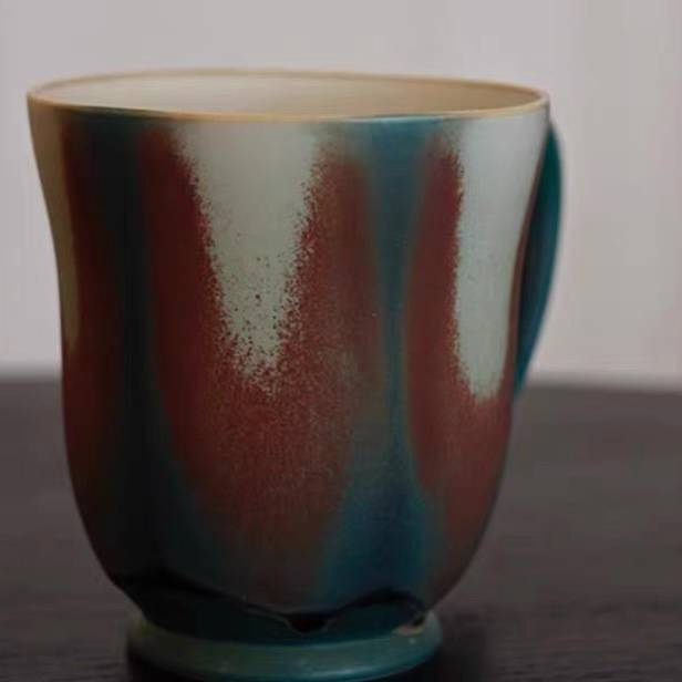 Qingque Blue High Beauty Mark Cup Ceramic Retro Jingdezhen Underglaze Color Water Cup High Grade Exquisite_voghion.com