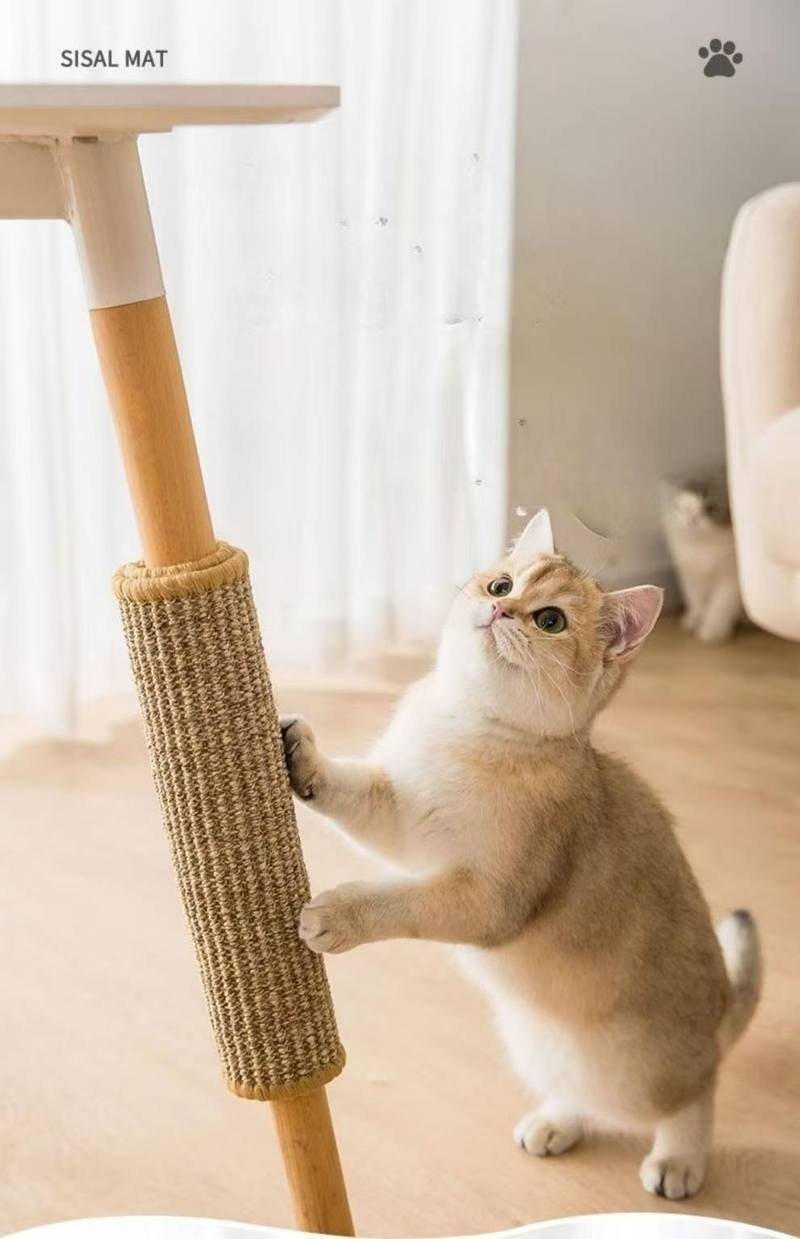 Protetor de arranhador para gatos, brinquedo para animais de estimação, tapete para dormir, tapete para ranger patas, adesivo resistente ao desgaste e que não solta pelos_voghion.com