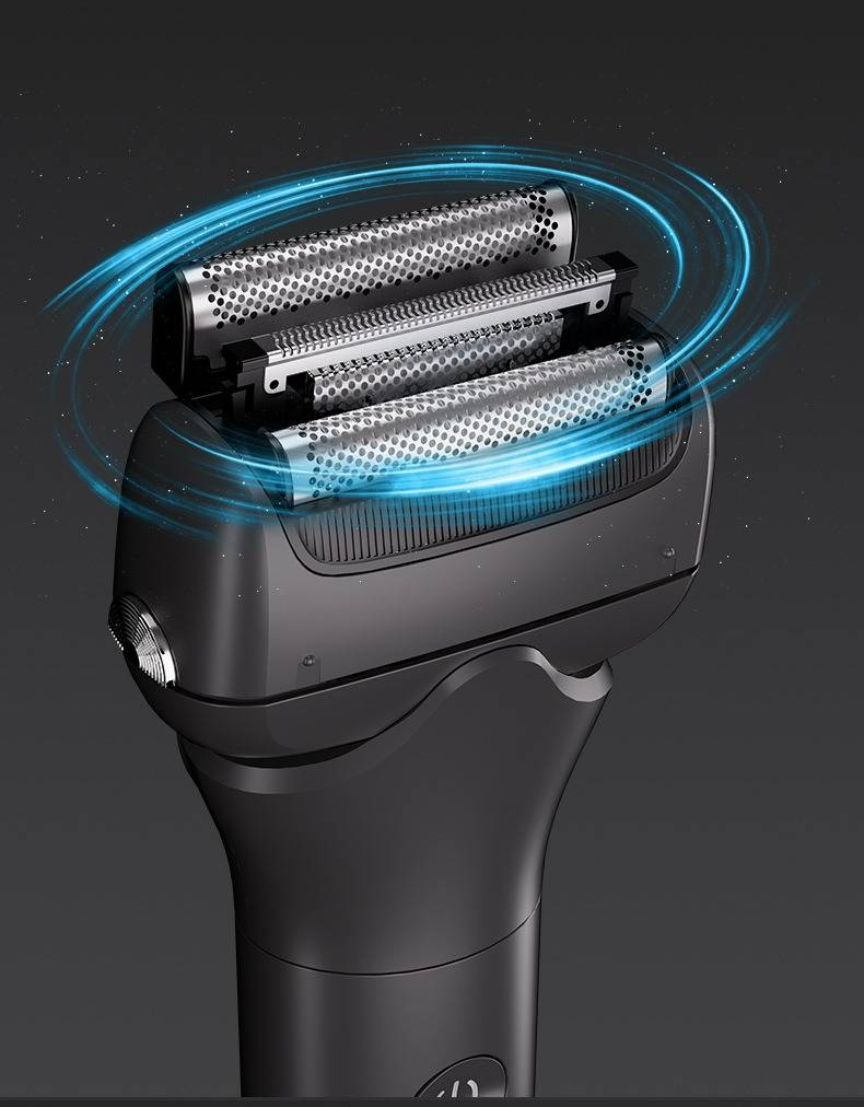 Professional Rechargeable Electric Shaver For Men With 3D Floating Heads, LED Display & Full Body Washable - Custom Color Options"_voghion.com