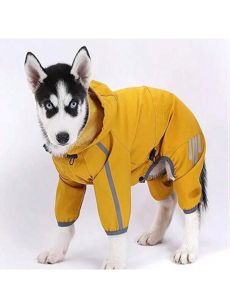 1 stuk regenjas voor honden, waterdichte poncho voor het hele lichaam, geschikt voor teddyberen, keeshond, kleine tot middelgrote honden, huisdierkleding voor regenachtige dagen_voghion.com