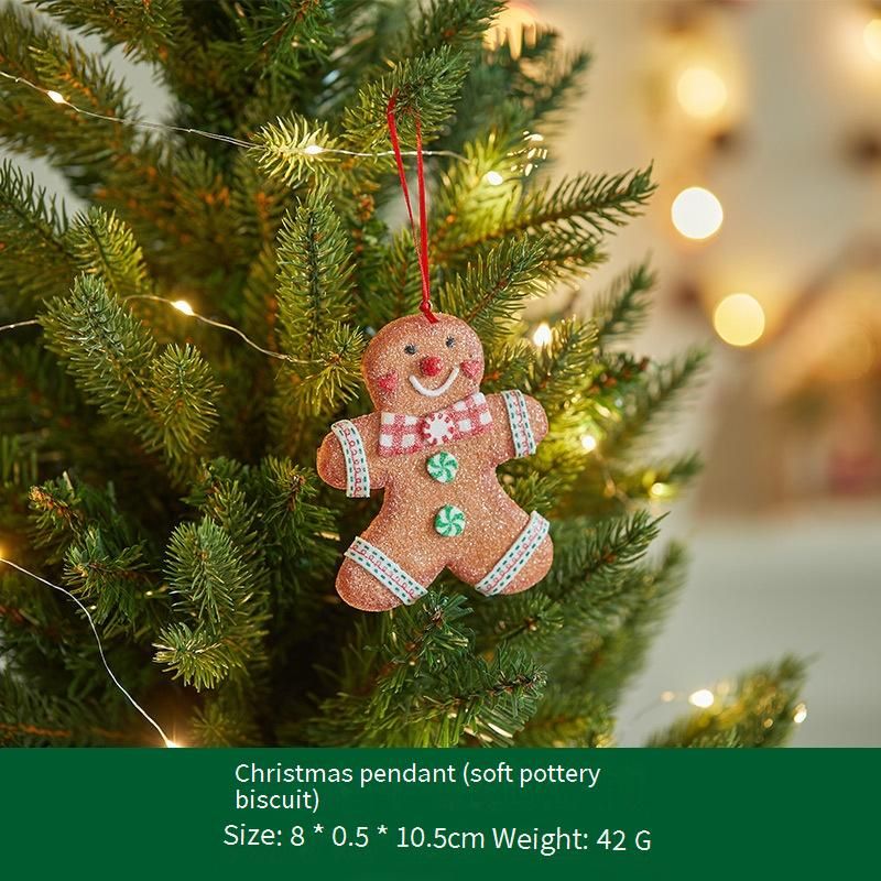 Christmas Gingerbread Ornaments – Handmade Soft Resin & Foam Cookie Decorations For Tree Hanging, Photo Props & Window Displays_voghion.com