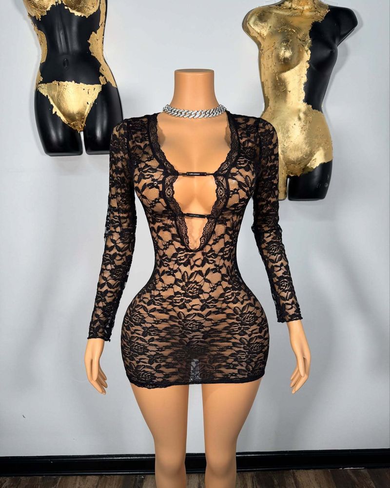 Y2025503 Pure Desire Spicy Girl Renda Corpo Atraente Metal Sexy Moda Saia Curta Com Estilo Envolvente de Quadril Emagrecedor_voghion.com