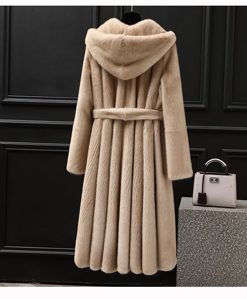 Cappotto in pelliccia sintetica da donna – Giacca lunga in velluto con cappuccio (nero/cammello/crema) per uno stile invernale di lusso_voghion.com