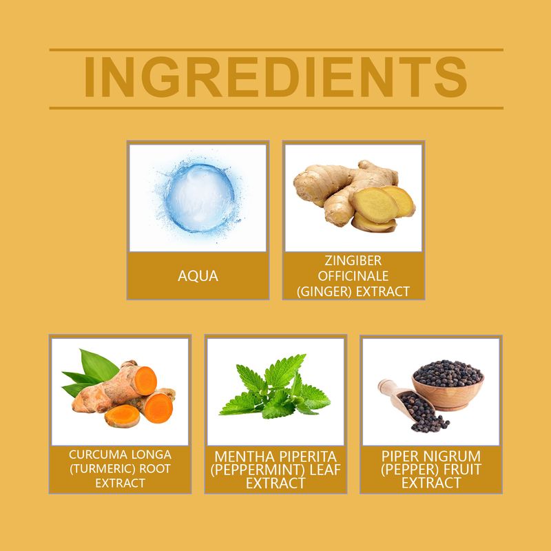 Kurkuma ja inkivääri nivelhoitovoide ulkoiseen käyttöön, rauhoittava nivelkipuvoide, ranteiden ja polvien hieronta_voghion.com