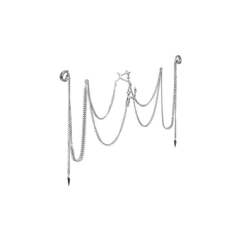 Men And Women's Jewelry Halloween Creative Personality Niche Design Star Three Dimensional Nose Decoration Face Decoration Set Punk Style_voghion.com