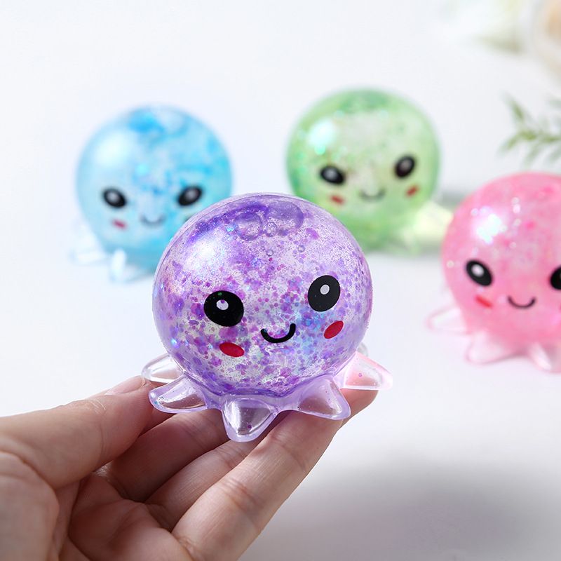 Foam Squishies Maltose Octopus Slow Rebound Octopus Pinch Play Innovative Release And Stress Relief Toy Pinch Play_voghion.com